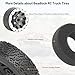 daitoku 112 Beadlock RC Wheels and Tires for WPL C14 C24 C34 C44 B14 B24 B16 B36 MN MN78 D90 MN90 MN91 MN96 MN98 MN99 MN99S Black - Image 4