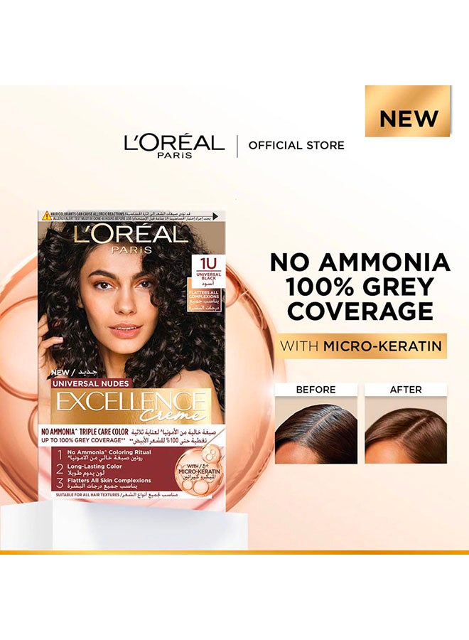 L'OREAL PARIS لون شعر لوريال باريس إكسلنس كريمة نودز العالمية 6U أشقر داكن - Image 2