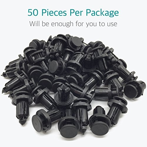 Lantee 50 Pcs Nylon Bumper Push-Type Retainer Clips Fit for Nissan 01553-09241 240SX, 350Z, 370Z, Altima, Cube, Maxima, Murano, NV, Pathfinder, Quest, Rogue, Rogue Sport, Sentra, Titan, Versa, Xterra - Image 5