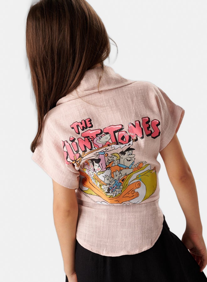 جودي ميني قميص مطبوع فلينستونز - Image 2