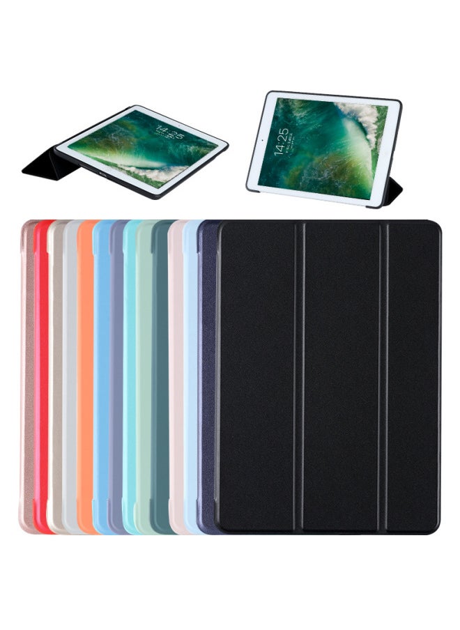 Generic - Suitable For IpadAir6 Protective Case 789 Generation Leather Case Air4/5 Soft Case Pro11 Three-fold One-piece Logo Can Be Printed-Color:Sky Blue-Applicable Model:Pro 9.7 Inch (special) - Image 1