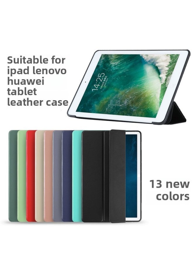 Generic - Suitable For IpadAir6 Protective Case 789 Generation Leather Case Air4/5 Soft Case Pro11 Three-fold One-piece Logo Can Be Printed-Color:Sky Blue-Applicable Model:Pro 9.7 Inch (special) - Image 1