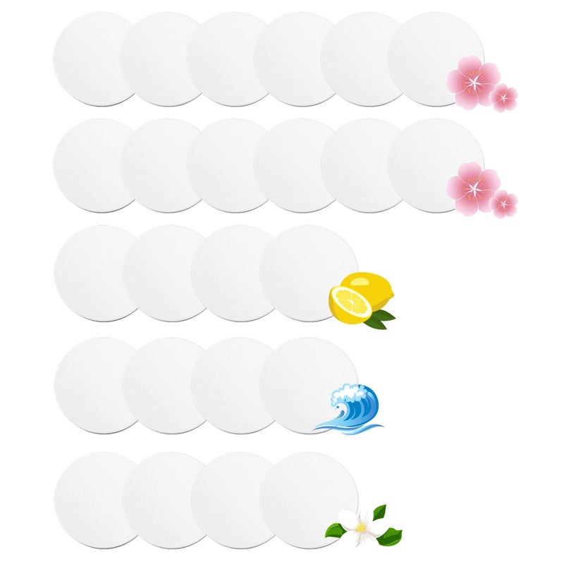 F Flammi 24 Pcs Fragrance Discs Compatible with Bissell Powerfresh and Symphony Series Steam Mop Including 4 Different Scent Discs 12 Spring Breeze 4 Lemon 4 Jasmine 4 Ocean Breeze 