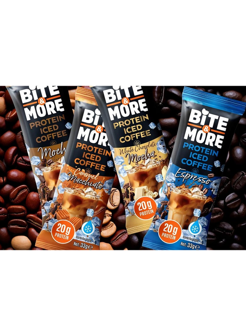 BITE & MORE PROTEIN ICED COFFEE,CARAMEL MACCHIATO FLAVOUR 33G - Image 2