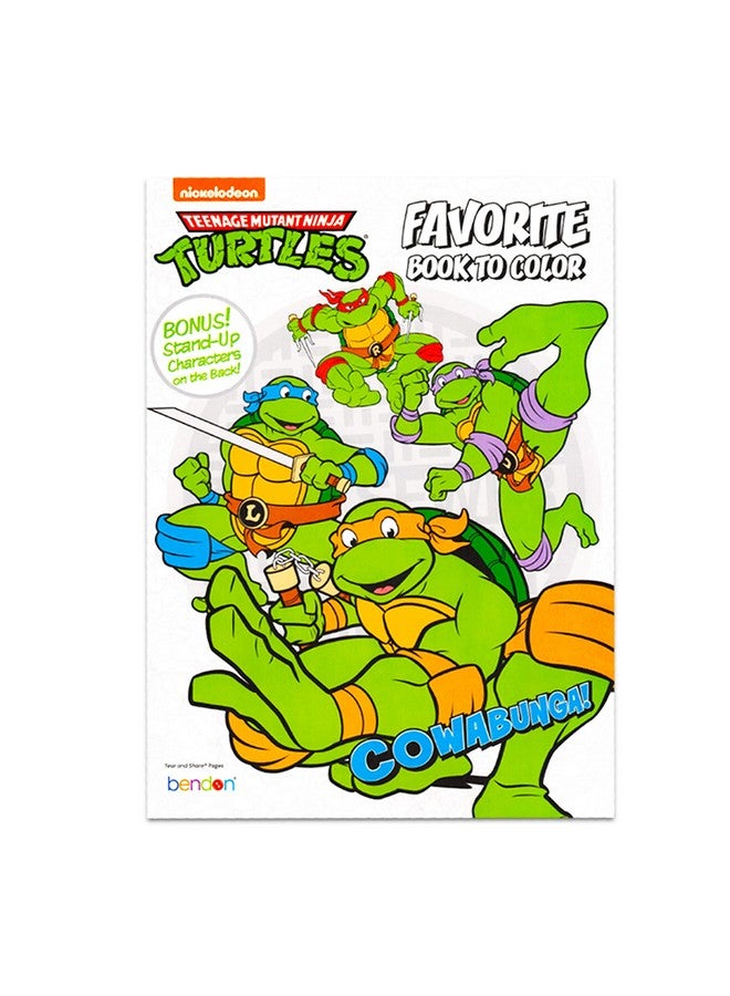 Ninja Turtles مجموعة أنشطة سلاحف النينجا المراهقين مع كتاب تلوين TMNT، ملصقات، ألعاب، ألغاز والمزيد (حزمة أنشطة السفر للحفلات) - Image 3