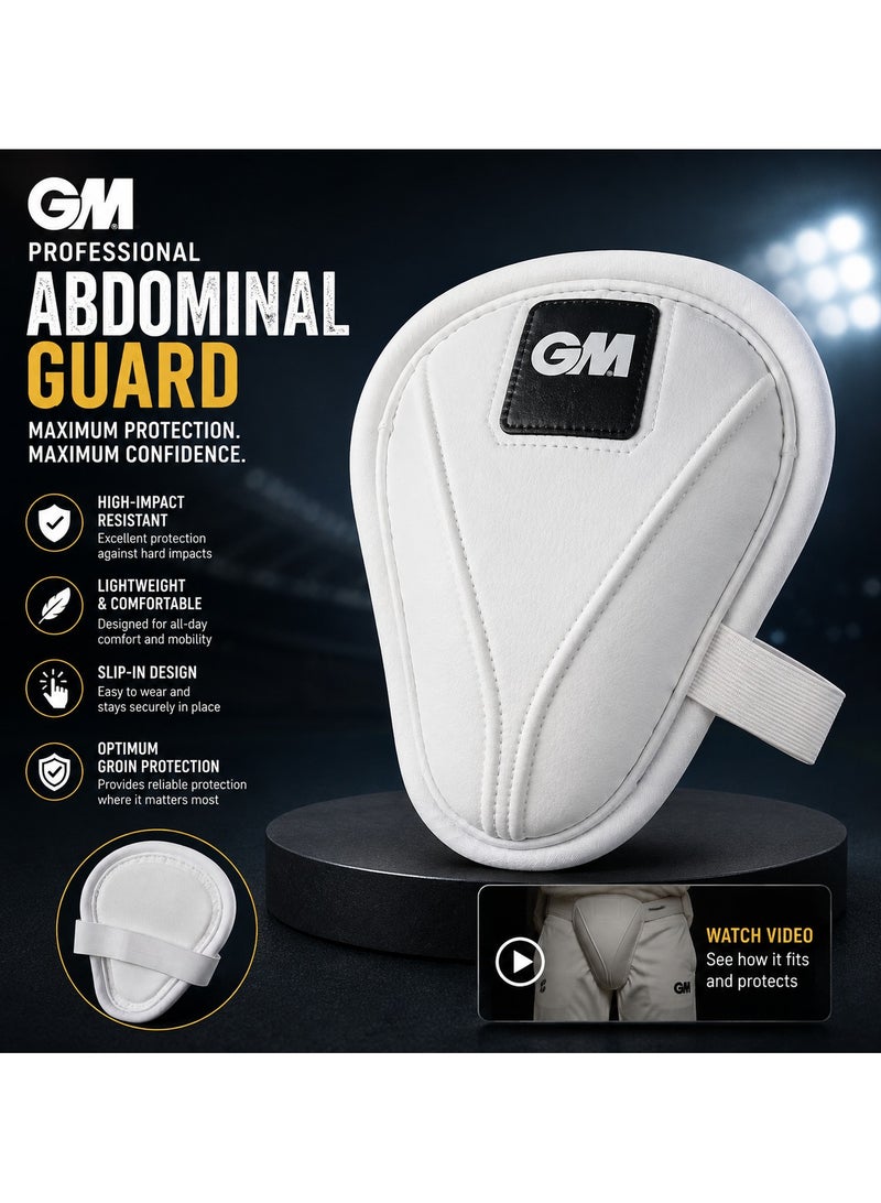 GM Professional Men’s Abdominal Guard, High-Impact Cricket Abdo Guard, Lightweight Plastic Groin Protector, Slip-In Padded Abdominal Protector for Men & Boys - Image 4