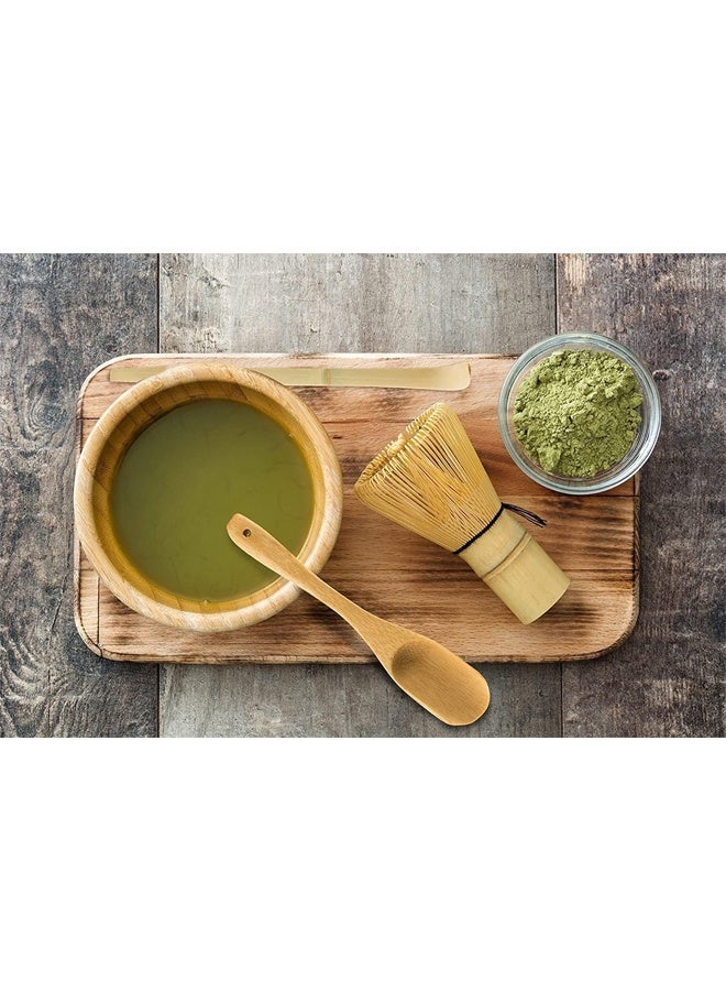 DUNISO 3 Pcs Matcha Whisk Set, Include Matcha Whisk, Traditional Scoop, Tea Spoon, Handmade from Natural Bamboo, The Perfect Set to Prepare a Traditional Cup of Japanese Matcha Tea  - Image 2