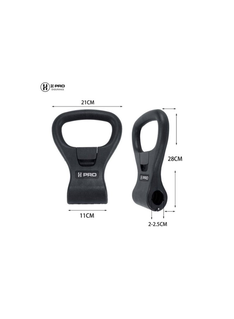 H PRO Pro Kettlebell Weight Grip For Dumbbells - Adjustable Kettlebell Handle Turn Your Dumbbells Into Kettlebells - Travel Workout Equipment Gear For Gym Bag - Image 4