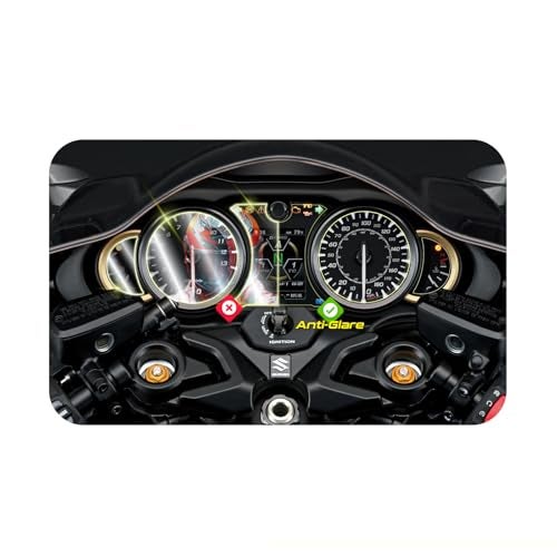 IPG Anti-Glare Compatible with Suzuki 2021-2025 GSX-R 1300 Hayabusa Gen3 / Hayabusa GSX1300R Dashboard Display Matte Finish Screen Protector Film, Perfect for Outdoor Use for GsxAn.Glare - Image 1
