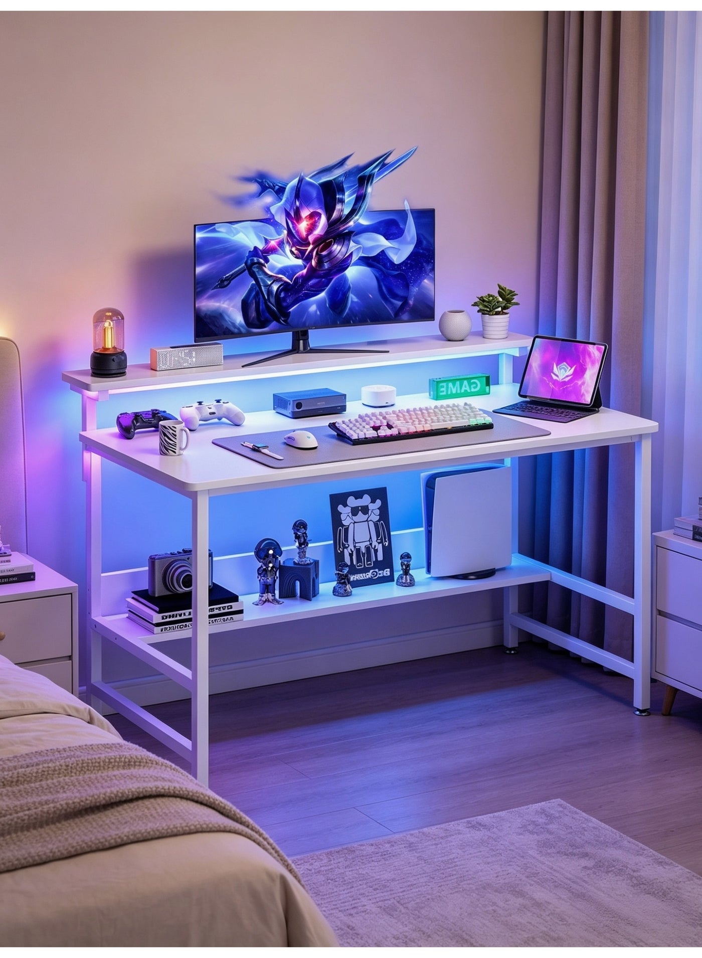 sheidlin SHEIDLIN Ergonomic Gaming Computer Desk 110x45cm