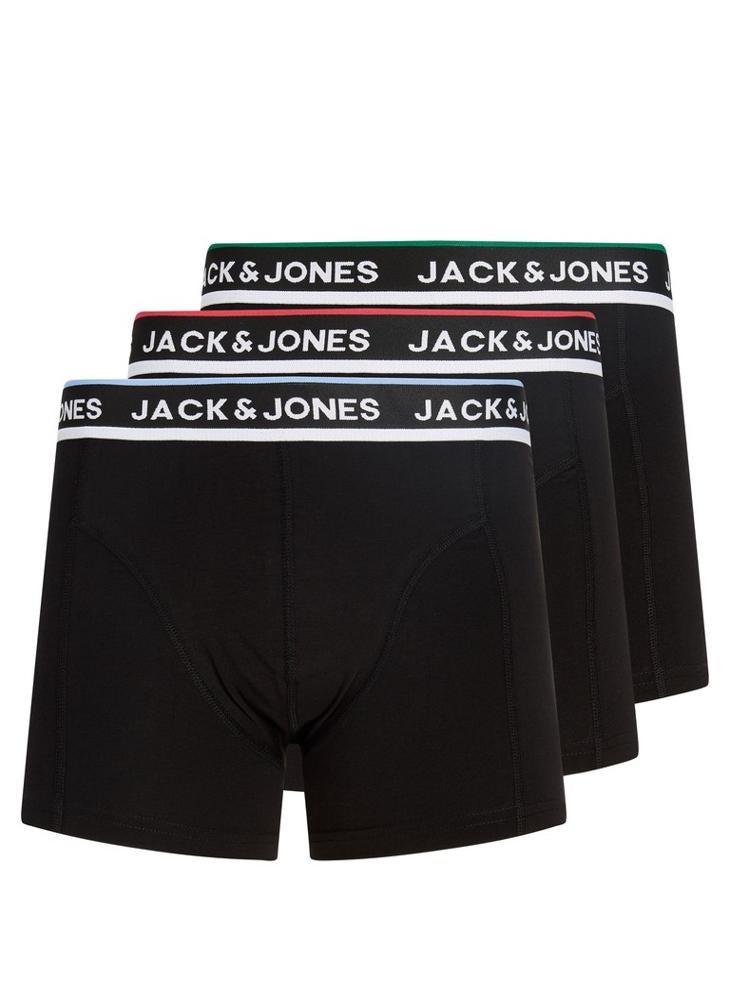 JACK & JONES 3 Pack Logo Band Trunks - Image 1