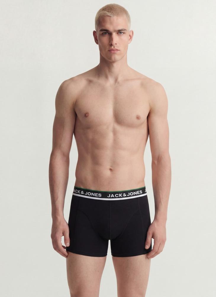 JACK & JONES 3 Pack Logo Band Trunks - Image 3