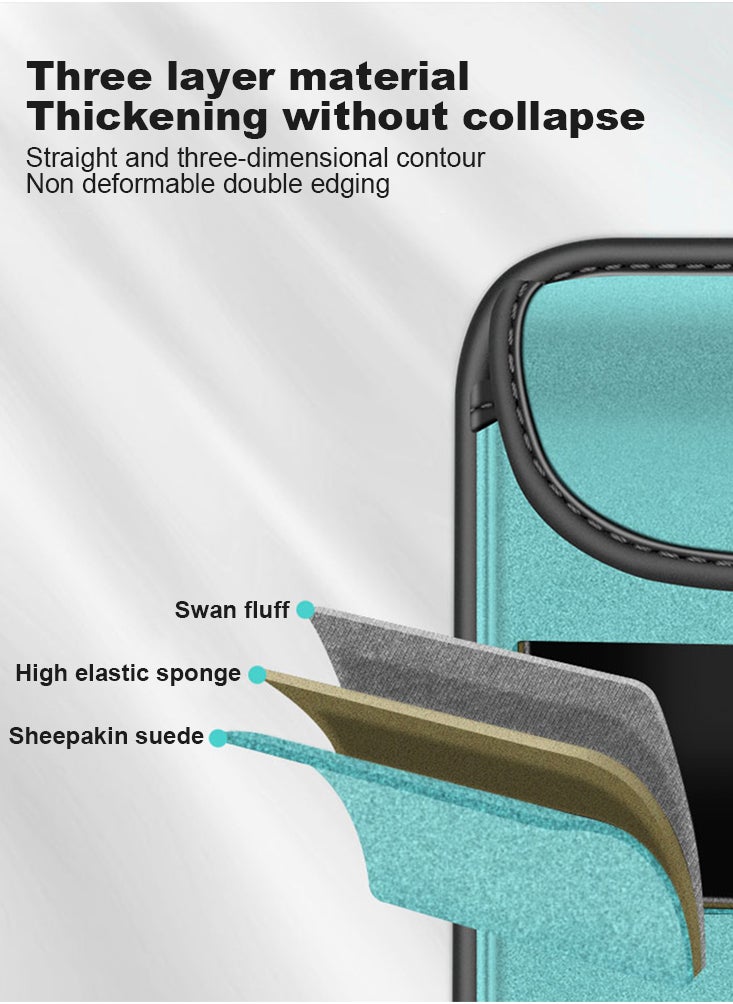 Perfii Car Backseat Organizer with Multiple Pockets,  Faux Suede Waterproof Universal Car Seat Tidy Hanging Storage Bag for Kids and Family  - Image 3