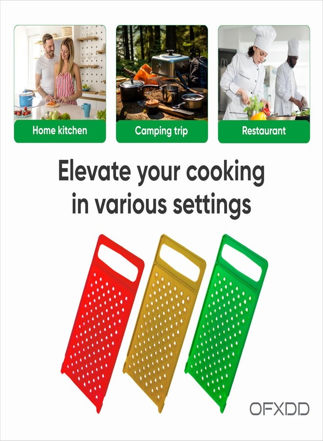 أوف إكس دي دي مبشرة يدوية بلاستيكية - عبوة من قطعتين - مبشرة جبن مسطحة - مبشرة بمقبض - Image 5