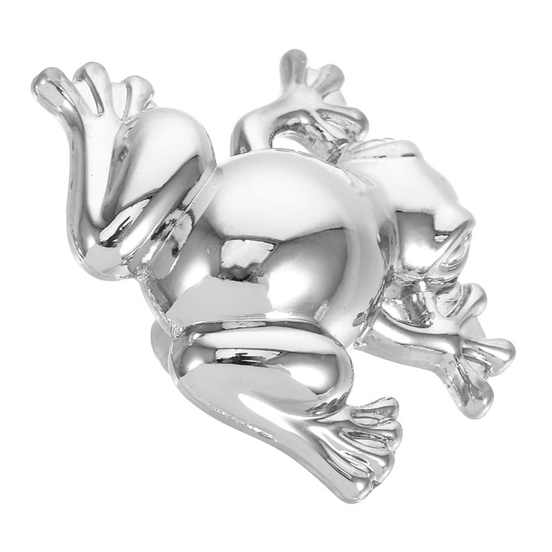 Chrome Finish Animal Cabinet Knobs Cute Amphibian Style Drawer Pulls For Kitchen Wardrobe - Image 2