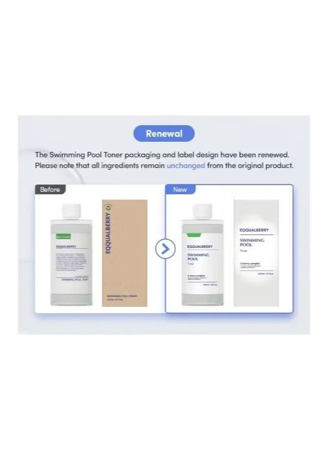 eqqualberry Swimming Pool Toner - Gentle Exfoliating Toner with Natural Enzyme | Boosted Hydration with Hyaluronic Acid | Daily Toner for Sensitive Skin | Korean Skincare, 10.14 Fl. Oz / 300ml - Image 4