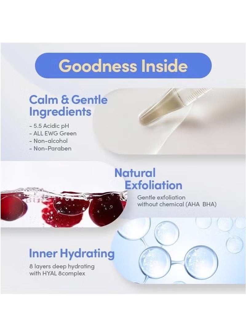 eqqualberry Swimming Pool Toner - Gentle Exfoliating Toner with Natural Enzyme | Boosted Hydration with Hyaluronic Acid | Daily Toner for Sensitive Skin | Korean Skincare, 10.14 Fl. Oz / 300ml - Image 3