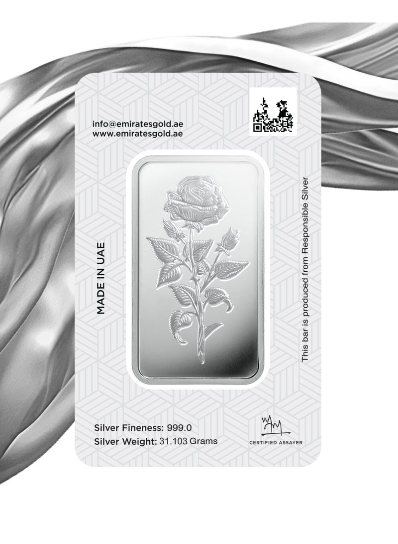 Emirates Gold 1 Ounce Silver Bar – Certified Bar-WITH INVOICE - Image 4