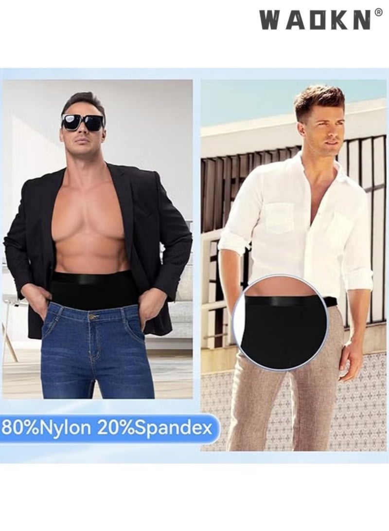 دبليو أيه أو كي أن بنطلون تشكيل الجسم المرن للرجال ، الملابس الداخلية للرجال ، بنطلون أصابع القدم المسطحة الرياضية ، القطن ، الخصر العالي ، رسم في البطن ، ارتداء الساقين المقاومة ، تحسين التحكم في الجسم ، تأخير التعب العضلي ، مناسب للرياضة والتمارين (أسود) - Image 5
