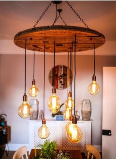 MODI 8W LED Filament Lamp, Vintage E27 Base, G125 2700K, Warm White  - Image 2
