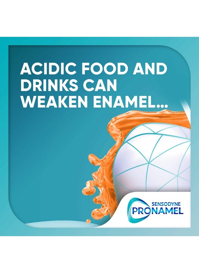 SENSODYNE PRONAMEL - Sensodyne Pronamel Mineral Boost Enamel Toothpaste for Sensitive Teeth, to Replenish Minerals and Strengthen Enamel, Peppermint - 4 Ounces (Pack of 3) - Image 1