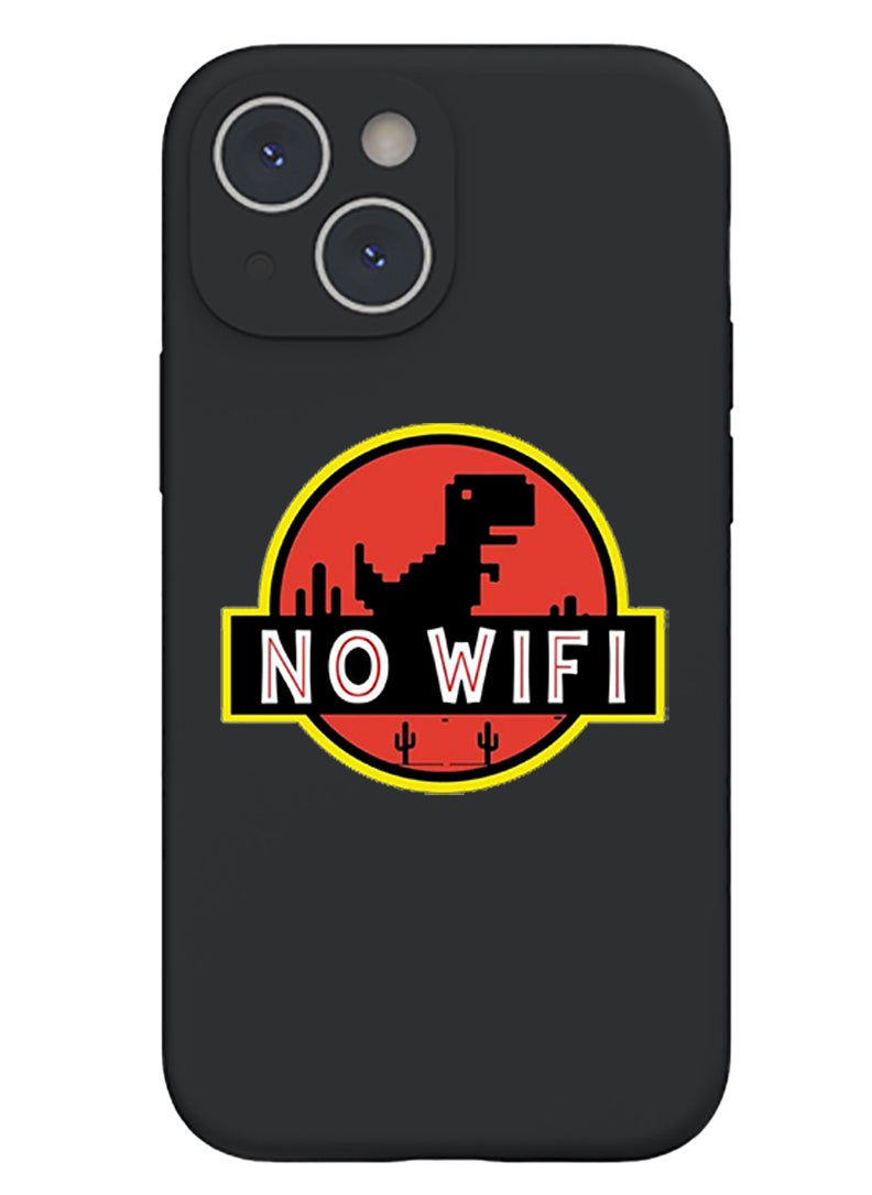 Theodor - Protective Slim Fit Case Liquid Silicone Cover with Full Body Protection Anti-Scratch Shockproof Case For iPhone 13 Black  - Parkour special events copy - Image 1