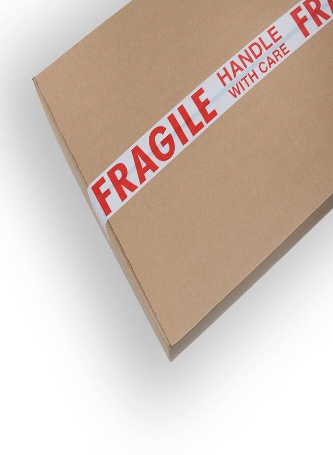 JPPL Fragile Packaging Tape | 48mm / 2 Inch x 65 Meter Long BOPP Adhesive Tape | Heavy-Duty Red & White Warning Tape for Fragile Parcels E-Commerce & Small Business Packaging (Pack of 6 Rolls) - Image 5