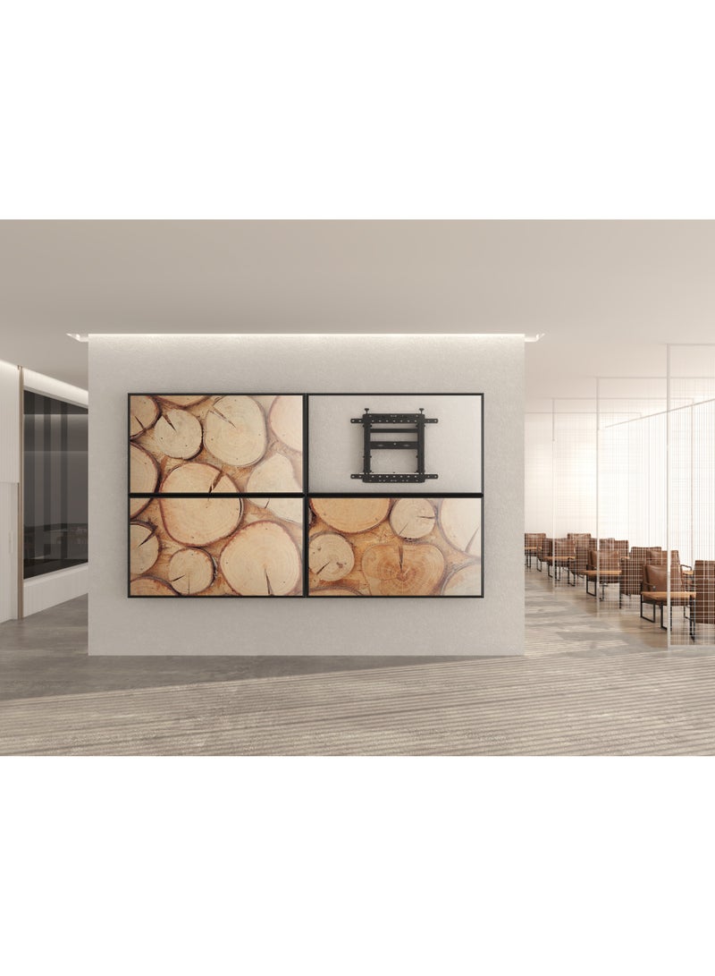 سكيل تك حامل حائط فيديو سريع الفك SH VW600 لشاشات LED/LCD مقاس 42-75 بوصة، VESA 600x400، حامل تلفزيون عالي التحمل، أقصى حمولة 70 كجم - أسود - Image 3