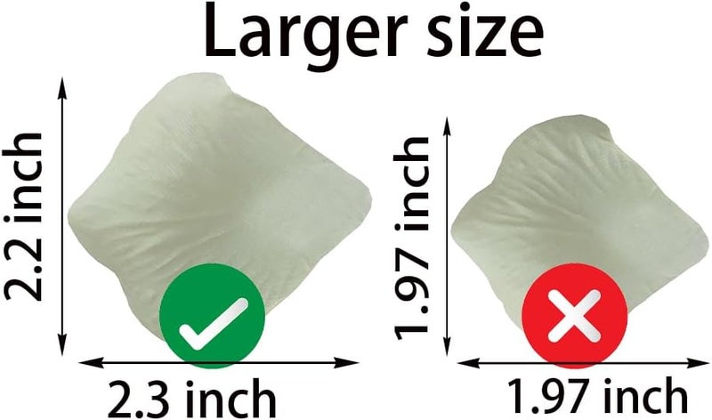ATFL 0.45LB Ivory Silk Rose Petals,2500 Pcs Artificial Rose Petals Ivory Silk Rose Petals Wedding Decoration,Fake Flower Pedals for Romantic Night for Her Set (2.3'') - Image 2