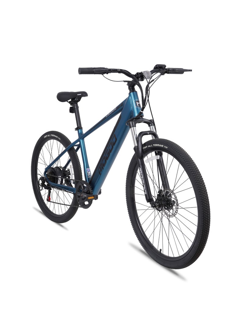 MOGOO E6000 27.5" E-Bike For Adults - Shimano 7-Speed - 350W Motor - 36V 10.4Ah Battery - Disc Brakes - Lightweight Commuter - Suspension Mountain Bike - Pedal Assist - 35Kph - 80Km Range - Blue - Image 2