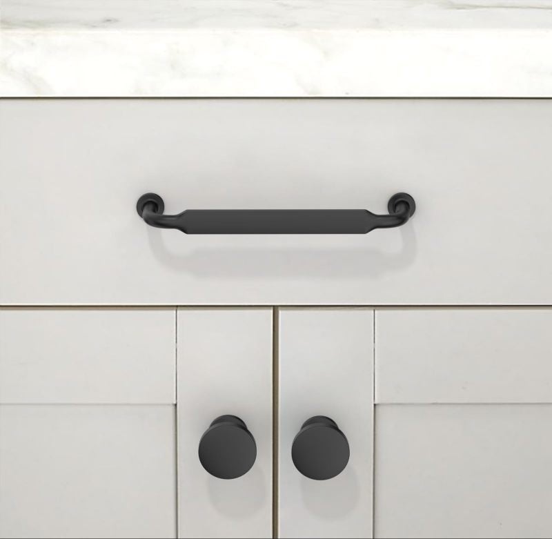 Cabinet Knobs 10-Pack Matte Black Finish - Hassle-Free Single Hole Installation Round Drawer Knobs for Modern Kitchen Renovation, Home Furniture Projects - Image 3