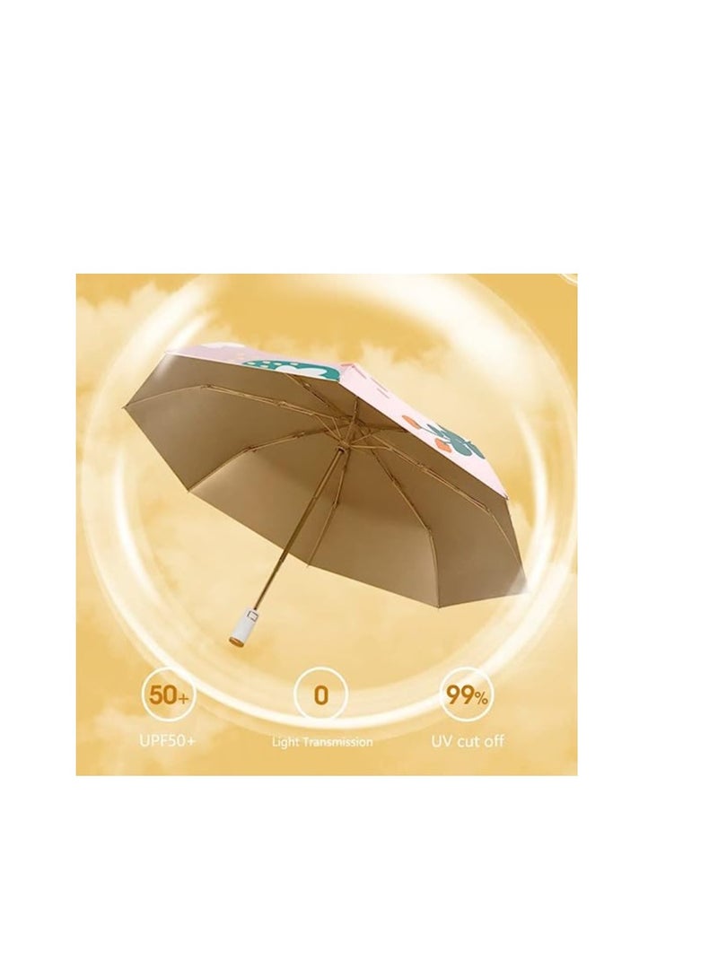 KASTWAVE Umbrella, Folding Compact Travel Umbrella, Ergonomic Handle Automatic Open Close, Portable, Ergonomic Handle, 99 UV Protection, Rain Sun, Umbrella, Parasol - Popular Style for women and men - Image 2