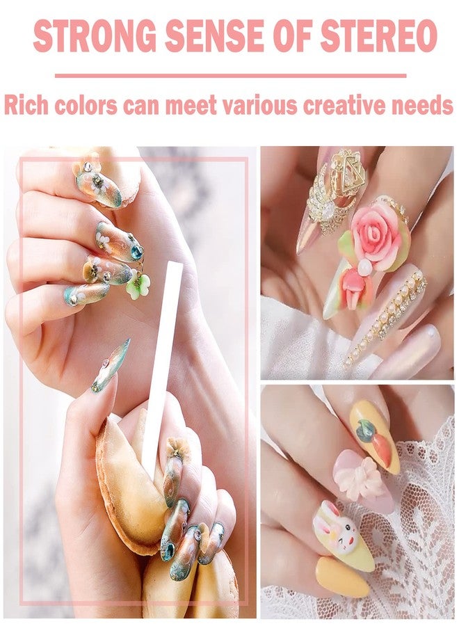 QIUFSSE 12 Colors Sculpture Painting Set, 3D Nail Art Set with Carved Painting Pen, Salon Creative DIY Gel Nails - Image 4