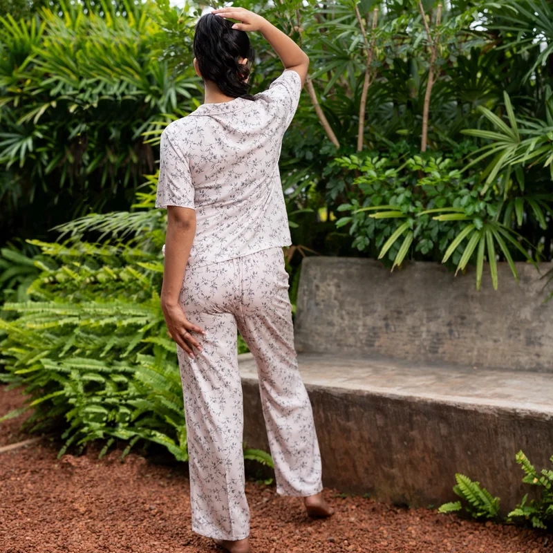 Aadaraya  Aadaraya Pyjama Set Shirt and Trousers for Women | Best Price UAE