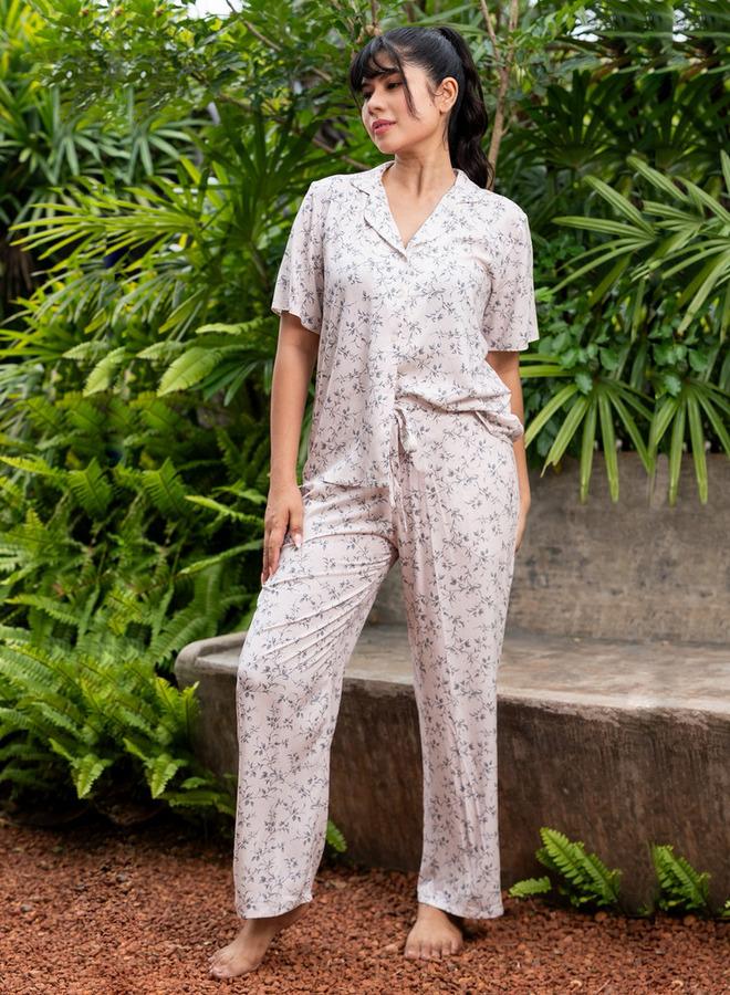 Aadaraya Pyjama Set Shirt and Trousers - Image 2