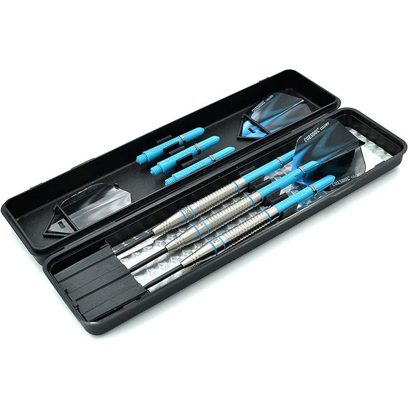 CUESOUL Glory 85% Tungsten 22g Steel Tip Dart Set-Blue line Colored - Image 3