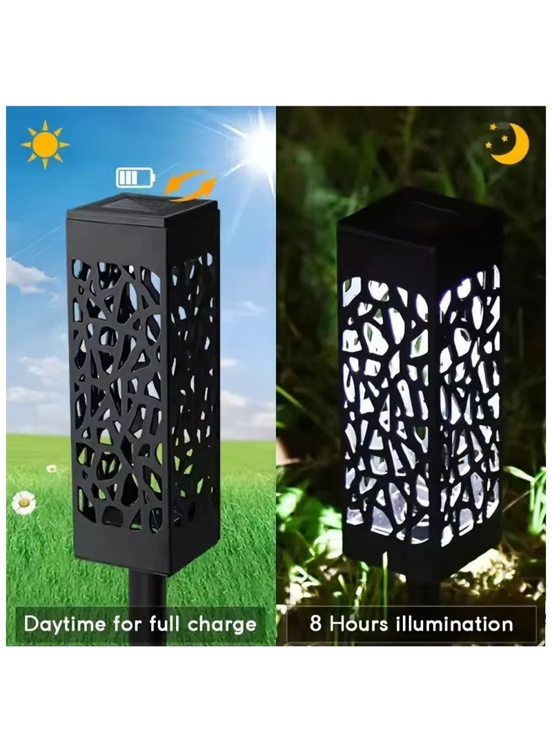 Generic Solar Pathway Lights 4 Pack Solar Garden Lights Auto On Off Solar Path Lights Landscape Lighting Waterproof Outdoor Solar Lights Decorative Prefer for Garden Patio  - Image 5