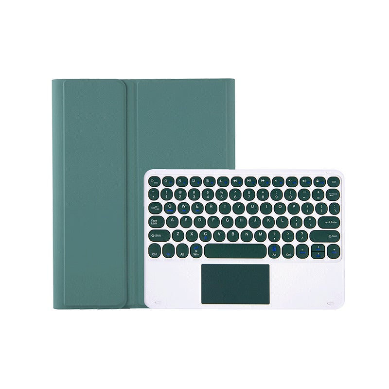 For Ipad10.2 Keyboard Protective Case 789 Generation Round Key Cap Color Detachable Bt Keyboard Leather Case Pro10.5 - Image 3