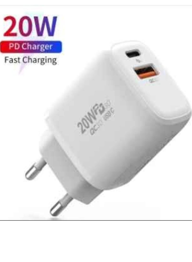 High Quality Good Selling Power Adapter for iPhone USB 20W Wall Pd Charger Au EU UK Us Plug for Apple  - Image 1