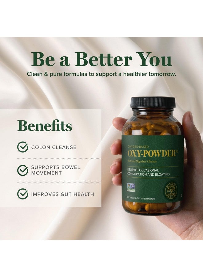 global healing center مركز الشفاء العالمي أكسجين-باودر منظف القولون الآمن والطبيعي المعتمد على الأكسجين وتخفيف من الإمساك العرضي (120 كبسولة)(قد يختلف التغليف) - Image 4