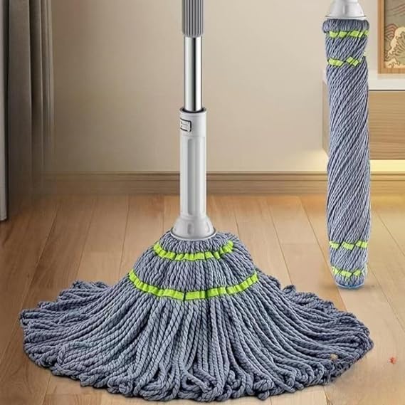 ARUP Twist Mop Self Wringing Mop for Hardwood Floor Cleaning Trapeador Mops Cleaning with Wringer Micro Fiber Cloth Scrubber Head Wring Mop for All Surfaces - Image 1