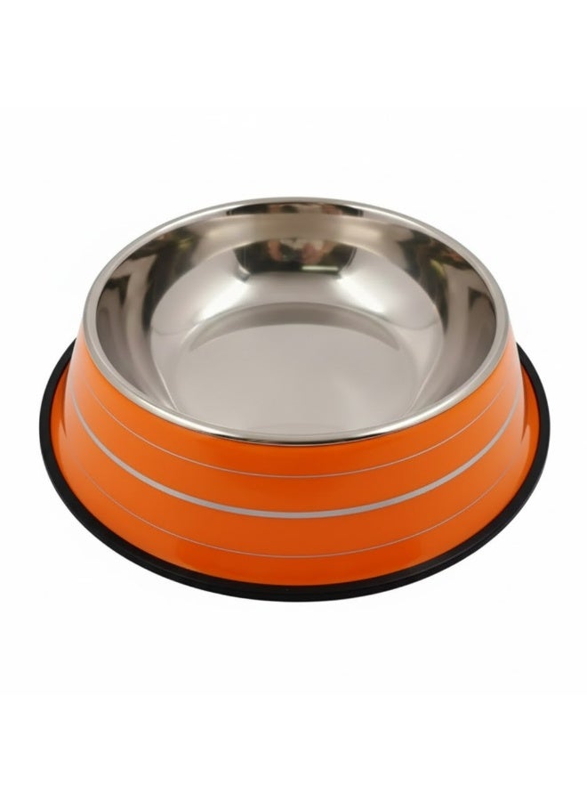 Stainless Steel Pet Bowl with Non-Slip Base 26cm - Image 3