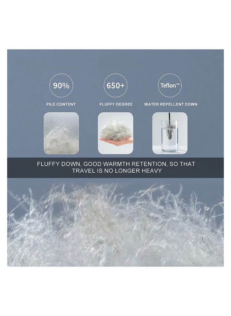 حقيبة نوم خفيفة الوزن للأسفل، حقيبة نوم مخملية محمولة للبالغين للاستخدام الخارجي - Image 4