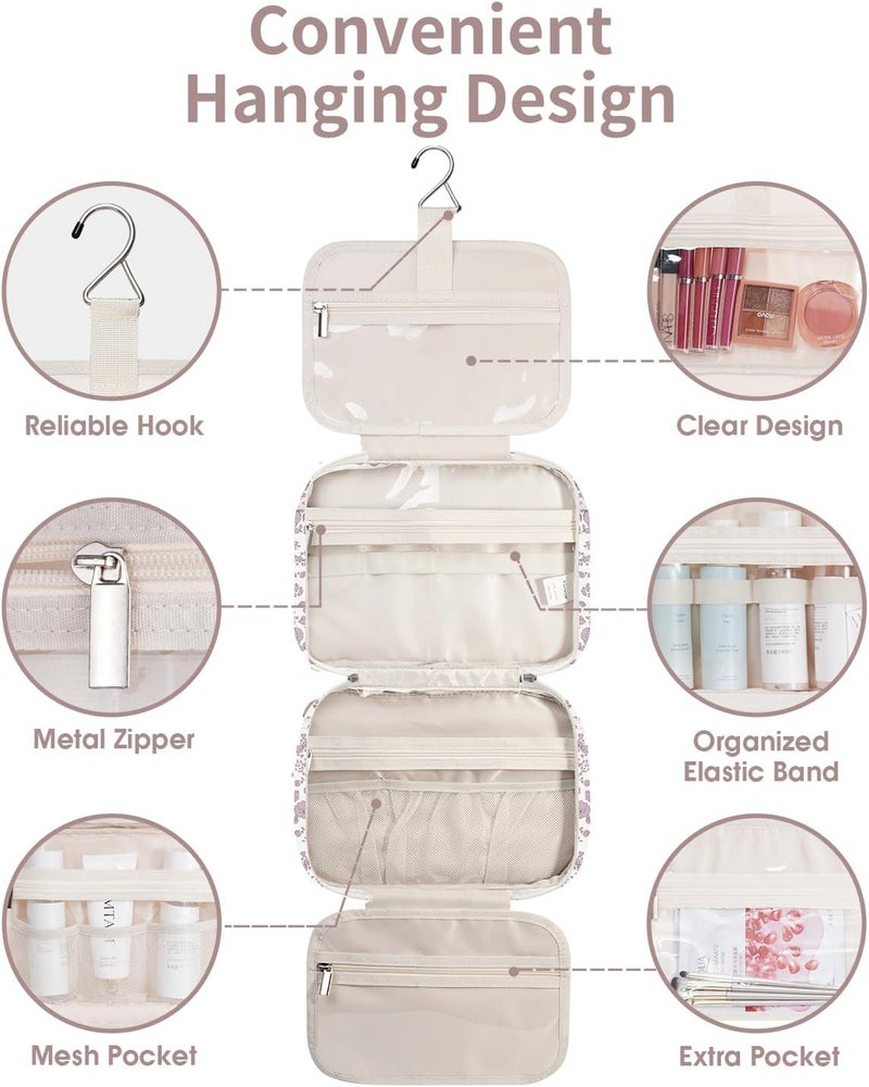 Narwey Travel Hanging Toiletry Bag Women Makeup Bag Organizer Toiletry Accessories Toiletry Bag - Image 4