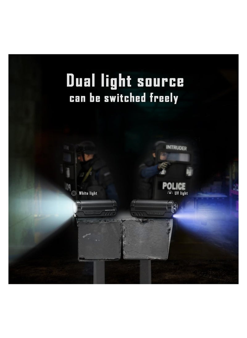 IMALENT IMALENT BL50 Mini Flashlight 3600 Lumens Dual Light Source EDC Torch with White LED and UV Light, Built-in Rechargeable Battery for Outdoors, Emergency, Work, Camping (Grey)  - Image 4