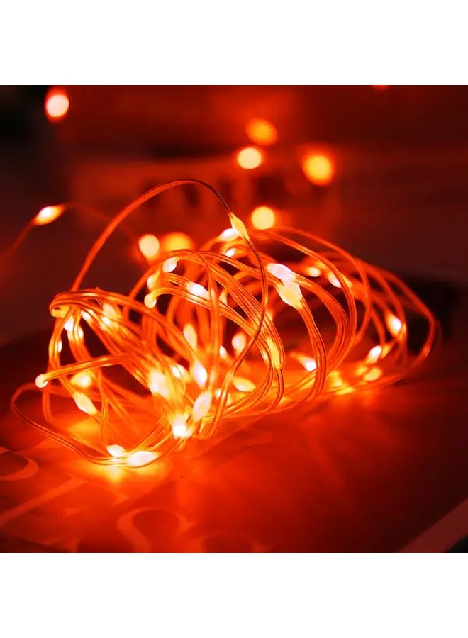 أضواء سلسلة أورانج 3M لهالوين تعمل بالبطارية أرجوانية متعددة الألوان بدون سلك - Image 1