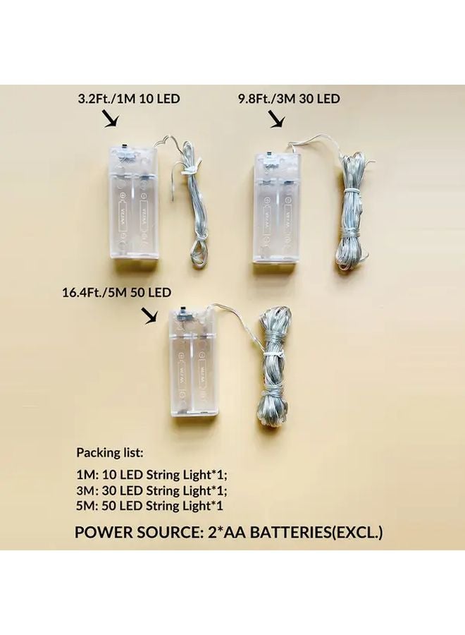 أضواء سلسلة أورانج 3M لهالوين تعمل بالبطارية أرجوانية متعددة الألوان بدون سلك - Image 5