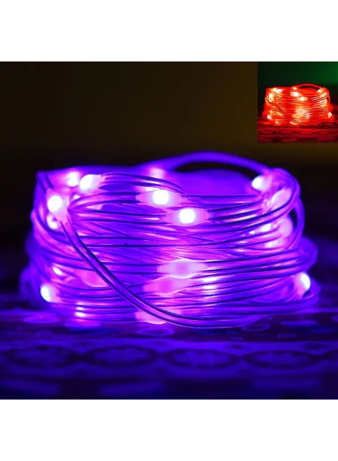 أضواء سلسلة أورانج 3M لهالوين تعمل بالبطارية أرجوانية متعددة الألوان بدون سلك - Image 2