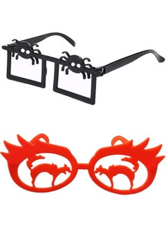 Halloween Glassless Spider and Cat Shaped Glasses 2 Pieces