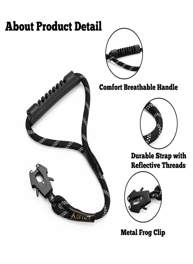 DEYACE Short Dog Leash, Heavy Duty Frog Clip Traffic Leash for Dogs, 1.25FT Training Leash with Comfortable Handle - Image 3